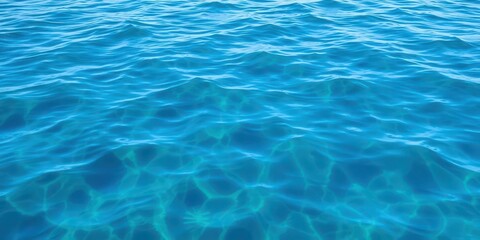 Obraz premium Rippling deep blue sea surface with sunlight reflections, aqua, water, marine