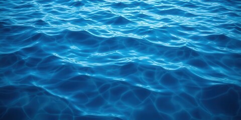 Obraz premium Smooth and rippling deep blue sea texture resembling ocean waves, deep, smooth, pattern