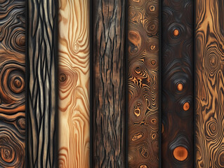 Exploring the Beauty of Abstract Wood Grain Designs: Intricate Patterns and Textures Inspired by Nature for Art, Decor, and Product Applications