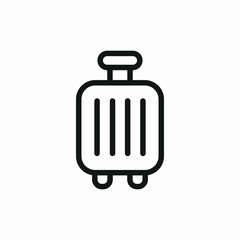 luggage baggage icon sign vector