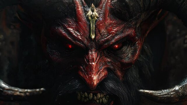 Krampus mask 4K Video
