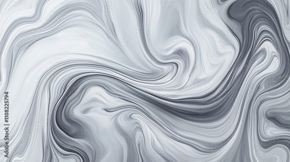 Poster abstract gray, white marble texture. fluid design. swirling patterns. modern design. abstract backgr
