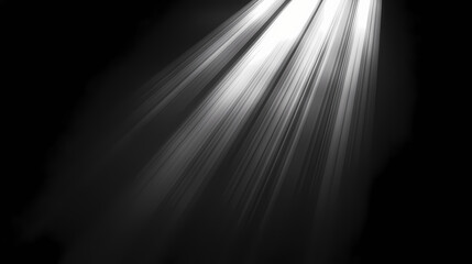 Spotlight from above on minimal black background with low opacity embedded shapes. Shadowed. Illustration
