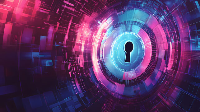 Post quantum cryptography and quantum resistant cryptography - pqc - conceptual illustration. Quantum. Illustration