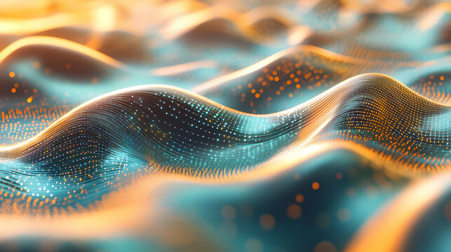 Subatomic probability amplitude, quantum graph, wave dynamics, particle physics, uhd, copy space for text,. Quantum. Illustration