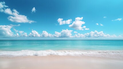 Obraz premium Tranquil Tropical Beach Scene