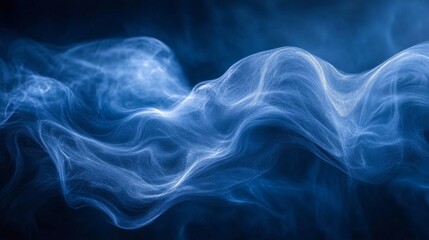 Fototapeta premium Abstract Ethereal Blue Waves
