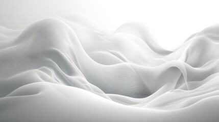 Obraz premium Abstract White Waves