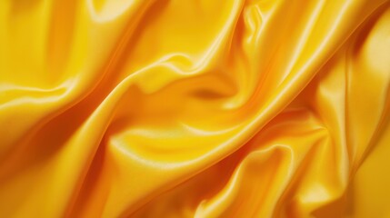 Fototapeta premium Glossy Yellow Satin Fabric Texture for Elegant Background Design