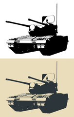 Gepard anti-aircraft self-propelled gun © blacklight_trace