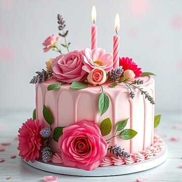 cake with roses birthday cake 