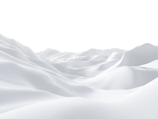 Obraz premium Snow-covered landscape stretches endlessly under a bright sky during winter in a remote location