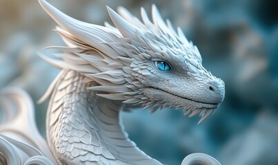3 d rendering of a fantasy dragon on a background