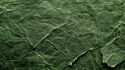 Texture Old Green Paper Background Closeup Structure Dense Light Olive Cardboard: Detailed texture of old green paper with a dense structure.
