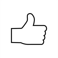 Thumbs Up and like icon concept, vector 10 eps.