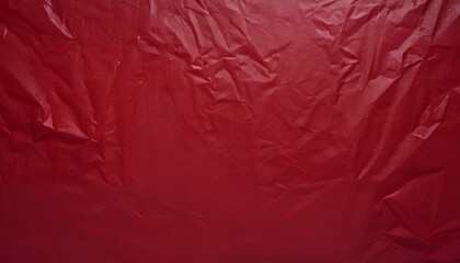 Fototapeta premium Abstract Crimson Creased Paper Texture Background: A Deep Red Wrinkled Surface
