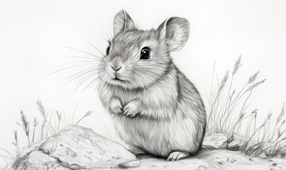 eighth degu cover drawing