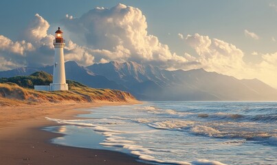 lighthouse on the beach