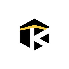 The logo is an illustration of the image of the letter K Kaaba, Mecca.