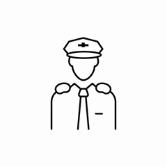 policeman guard icon sign vector