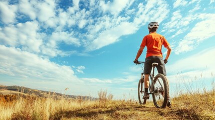 Obraz premium Exciting Mountain Biking Adventure