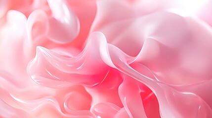 Fototapeta premium Soft Pink Hearts Abstract Background Illustration 