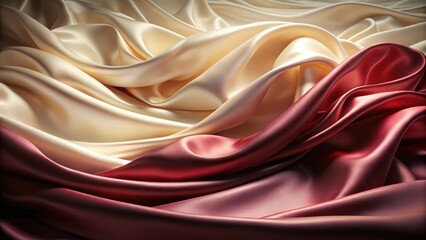 Fototapeta premium A Luxurious Drape of Soft and Flowing Satin Fabric in Warm Tones
