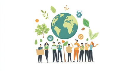 The people are holding signs and are all smiling