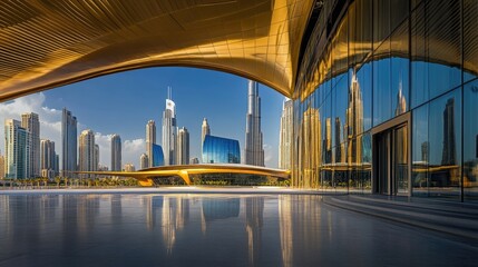 Naklejka premium Stunning Modern Architecture in Urban Landscape