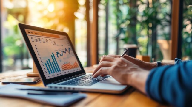 Financial Data Analysis on Laptop