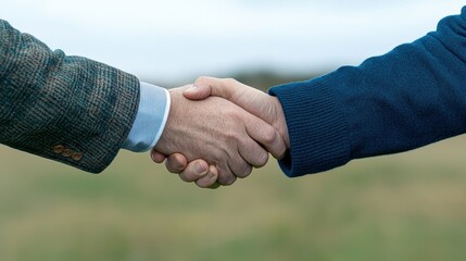 Two people shaking hands