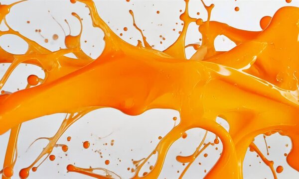 Fresh orange juice splash, cut out