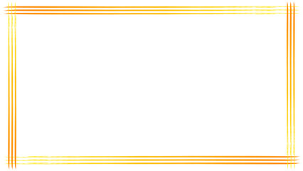 グラデーションマーカーのフレームデザイン:黄