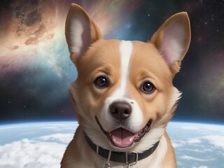 宇宙の真理を理解した犬,generative ai