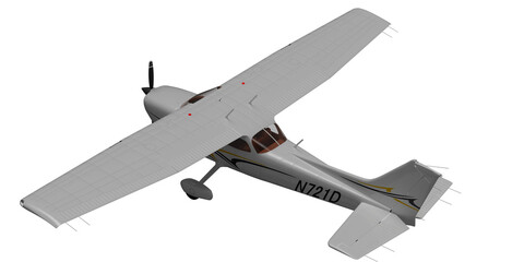 back top white plane isolated on white empty background premium png for make mockup