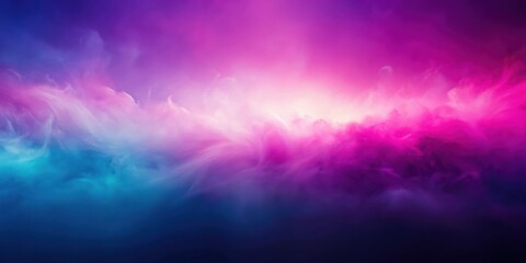 Obraz premium Abstract Dreamy Sky with Vivid Pink and Blue Swirling Clouds