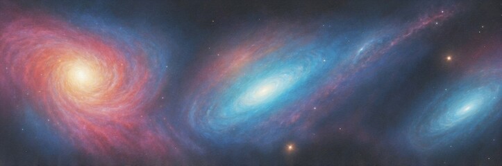 Obraz premium sketch drawing galaxy wallpapers