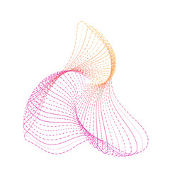 pink orchid on white background abstract