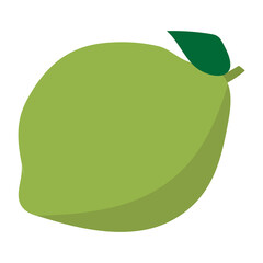 葉っぱの付いたライム