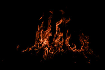 Fire sparks background. Abstract dark fire flames background. Background of flames blazing. Blaze...