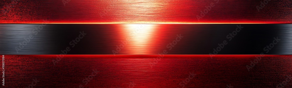 Poster A striking image featuring a bold red background with a metallic sheen, perfect for design and marketing projects.