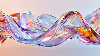 A colorful, flowing abstract design showcasing smooth, intertwined shapes.