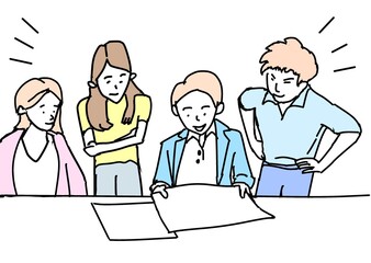 会議をする会社員