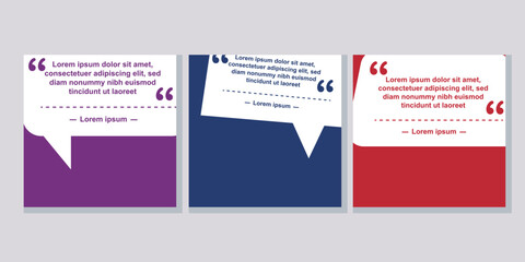 Square testimonial and quotes feed template for customer reviews and carousel posts