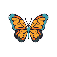 Obraz premium Intricate colorful butterfly art
