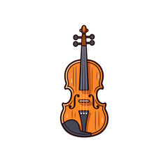 Fototapeta premium Intricate violin design illustration