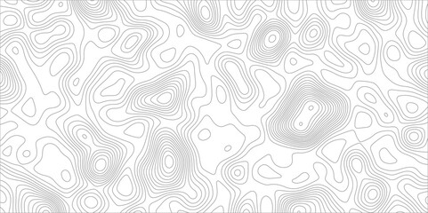 Abstract background with topographic map white background. The stylized height of the topographic map contour in black lines. gradient multicolor wave curve lines banner background design.
