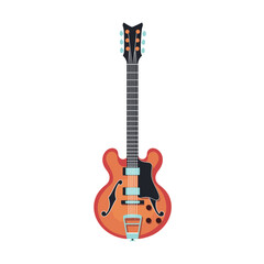 Naklejka premium Electric guitar design suitable for music-themed projects