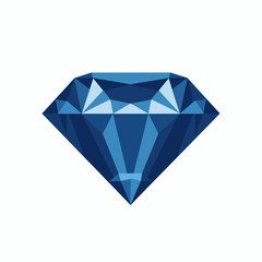 Blue diamond illustration showcasing intricate geometric patterns and sharp facets