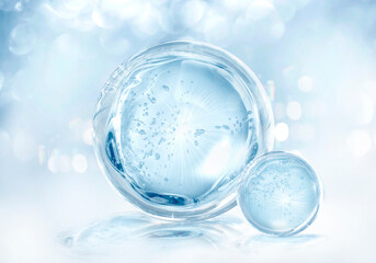blue bubble molecule for cosmetics product